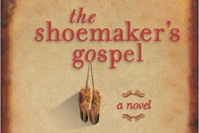 Cover of the book showing a pair of shoes hung up on a wall