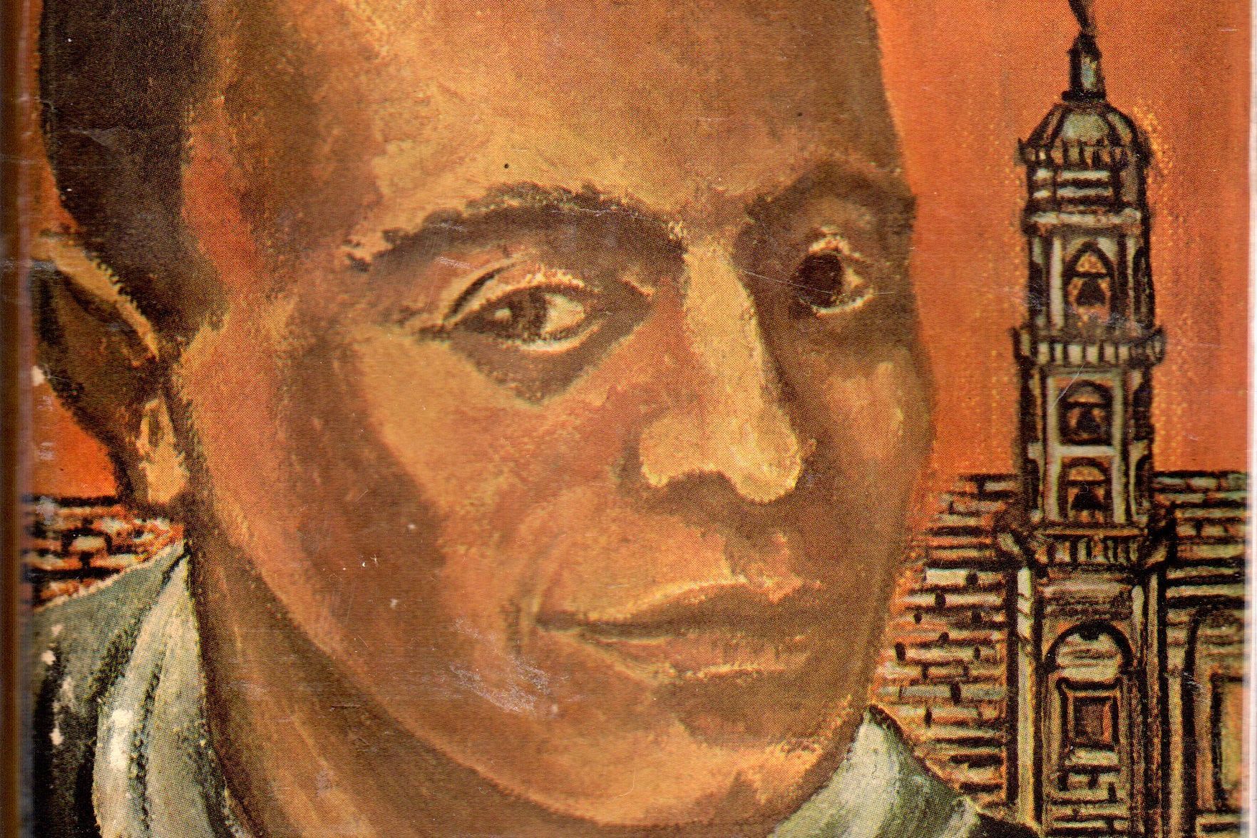 Cover of the book showing an illustration of Martin de Porres, smiling at the reader