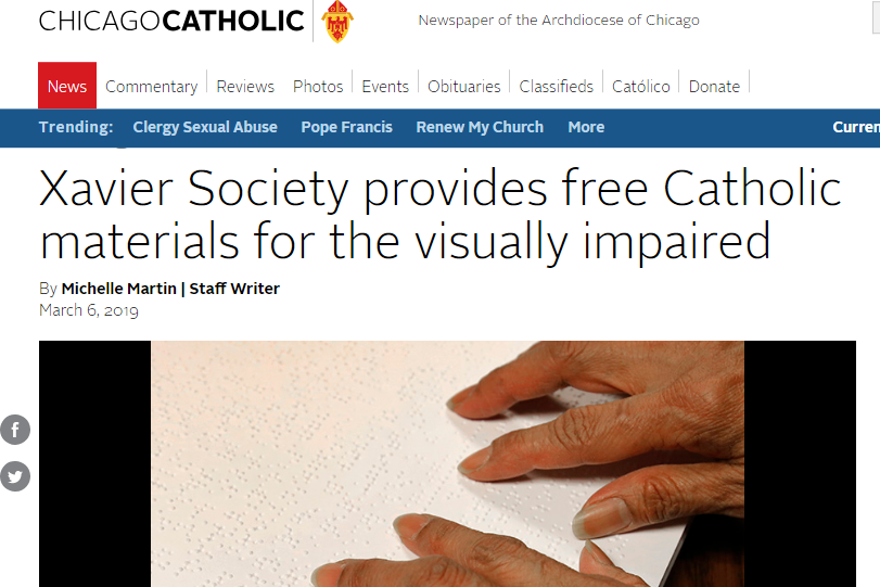 Chicago Catholic article 