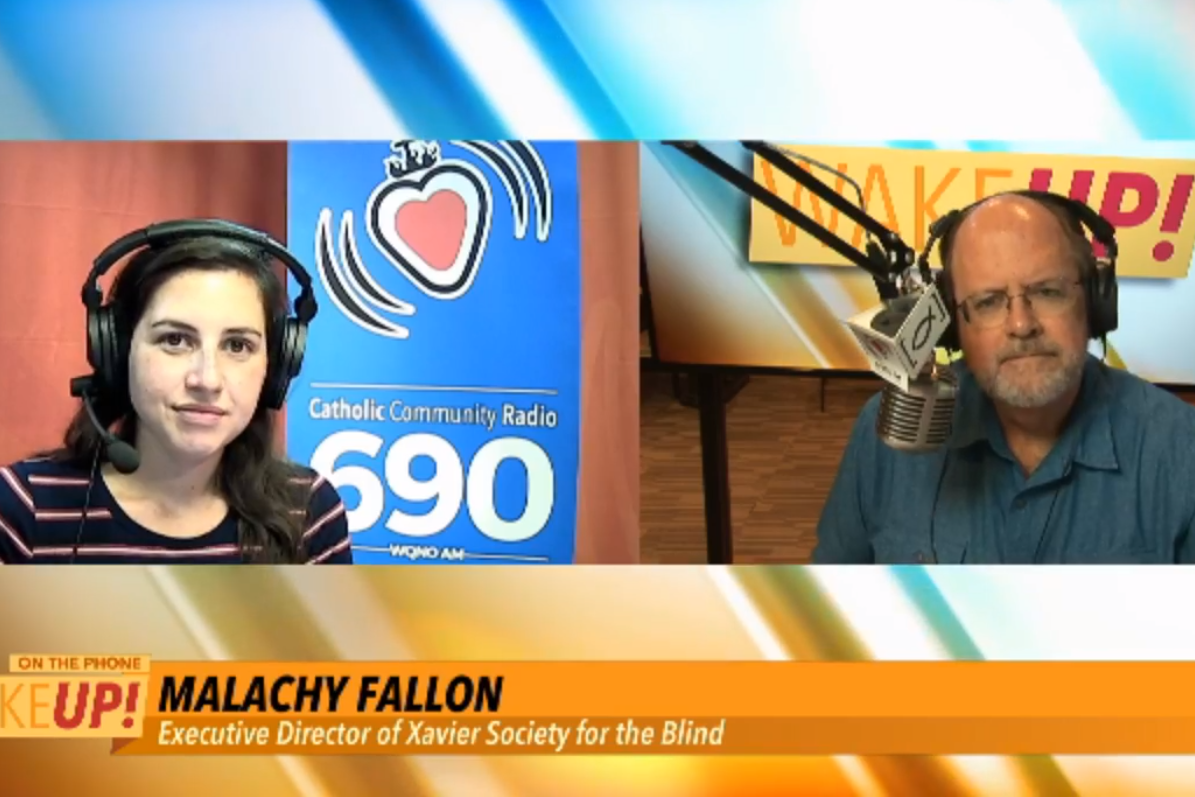 A screenshot of the radio hosts on the phone with Malachy
